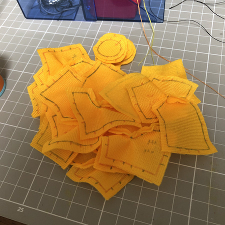 分かれ目が縫えたな